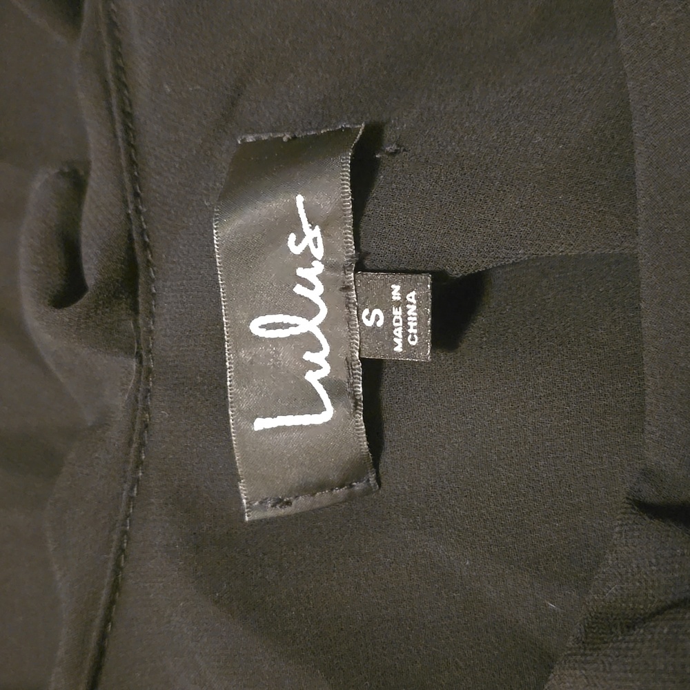 Lulus Sheer Ruffle Black Cold Shoulder Tank Top - Picture 8 of 9